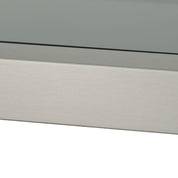 Gabinete Corrado I acabado acero cepillado