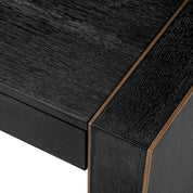 Desk Rovigo charcoal grey oak veneer