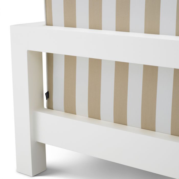 Silla de exterior Cap-Antibes blanco mate florent beige