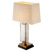 Table Lamp James vintage brass finish incl shade