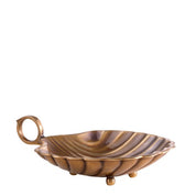 Tray Shell S vintage brass finish