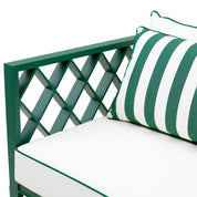 Sofá de exterior Ocean Club S verde blaise blanco roto verde florent