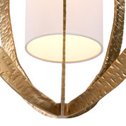 Chandelier Luciano hammered vintage brass finish