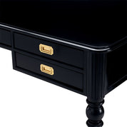 Desk Wimbledon waxed black finish