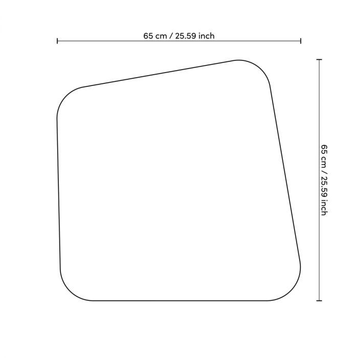 Side Table Oracle maple veneer high gloss brushed brass finish