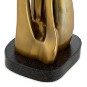 Table Lamp Rovido vintage brass finish incl shade