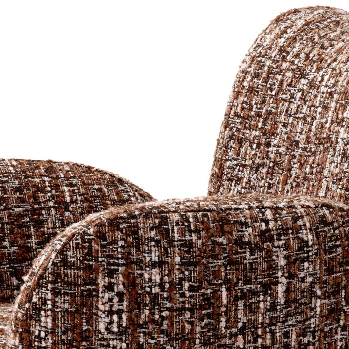 Swivel Chair Merida bouclé sonata red