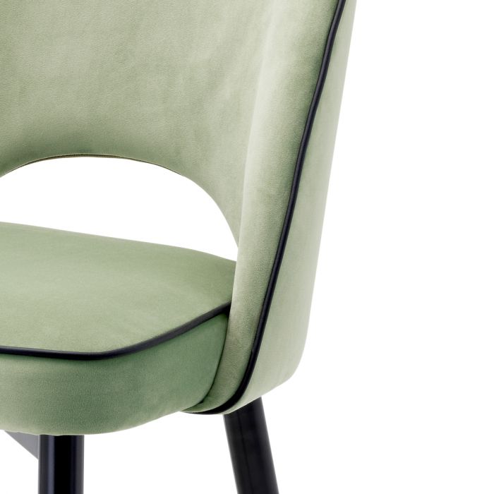 Dining Chair Cliff savona pistache green velv S/2