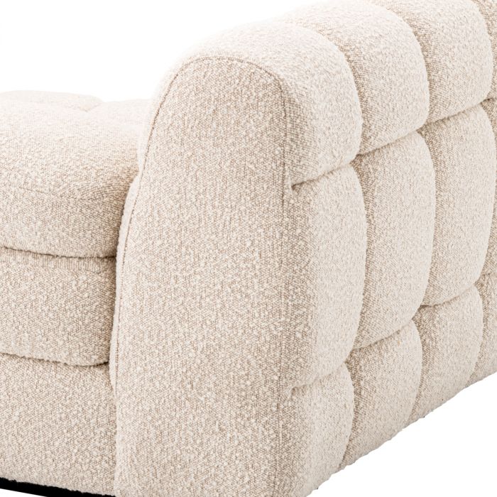 Sofá modular Dean bouclé crema - Derecha