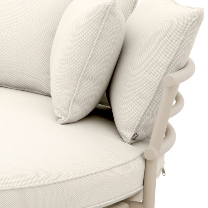 Cama de exterior Laguno sand lewis blanquecino/gris