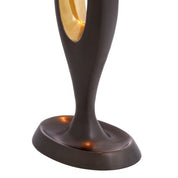 Table Lamp Gianfranco gunmetal polished brass finish incl shade