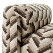 Bench Del Vale chevron brown