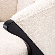 Chair Pavone bouclé cream