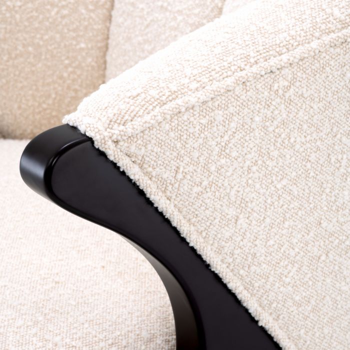 Chair Pavone bouclé cream