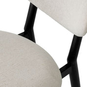 Dining Chair Allston classic black finish sentier cream