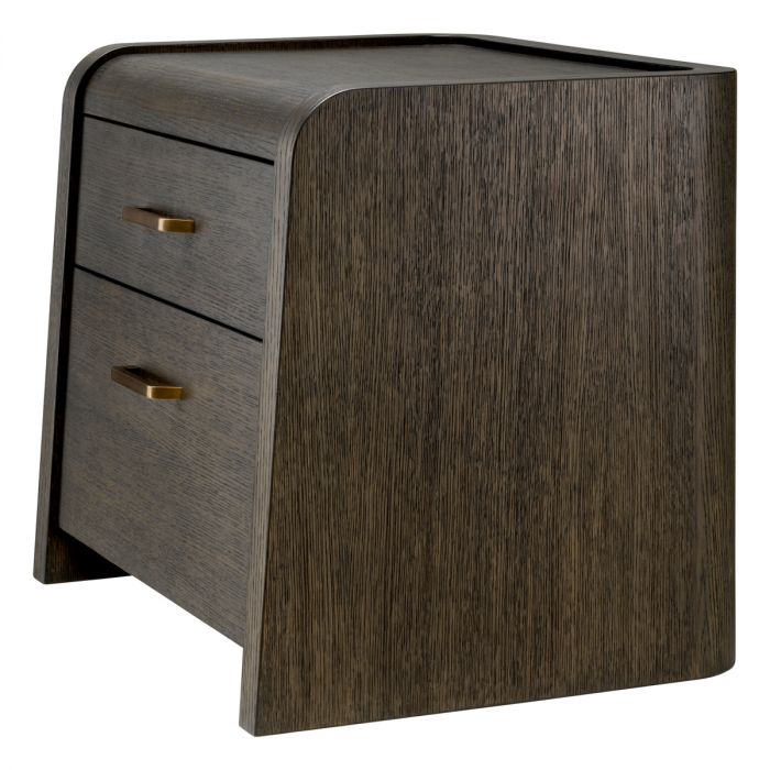 Nightstand Joane mocha oak oak veneer