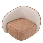 Chair San Marino Left sarra off-white tressa orange