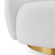 Swivel Chair Brice avalon white