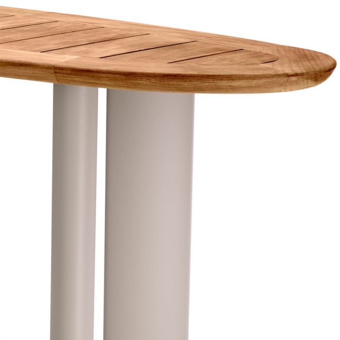 Outdoor Console Table Free Form natural teak