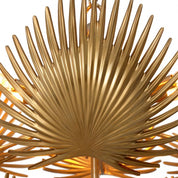 Chandelier Foliage vintage brass finish