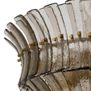 Lámpara de araña Toscano de cristal ahumado