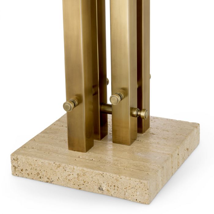 Table Lamp Destino vintage brass finish incl shade