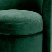 Stool Arcadia roche dark green velvet