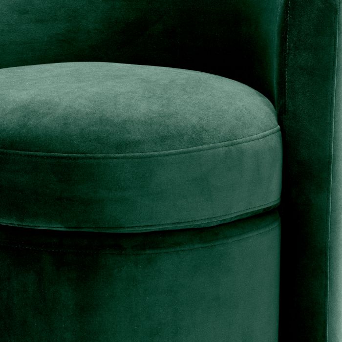 Stool Arcadia roche dark green velvet