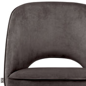 Dining Chair Cliff savona grey velvet set of 2
