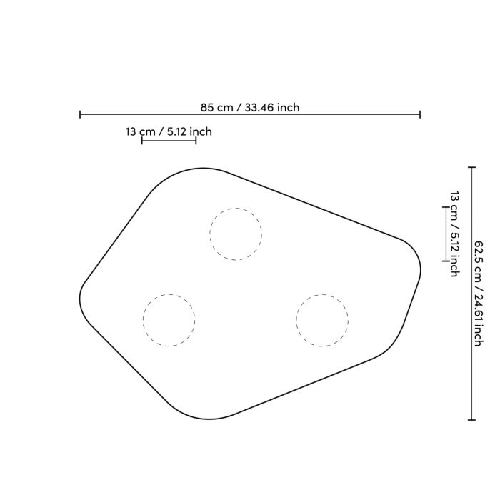 Side Table Matiz white high gloss finish