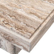 Side Table Sartoria silver travertine