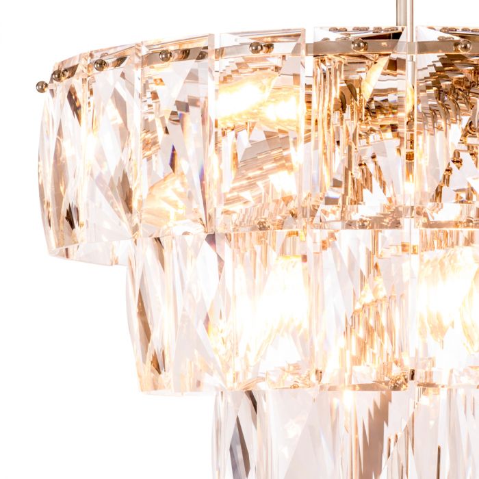 Chandelier Amazone S nickel finish