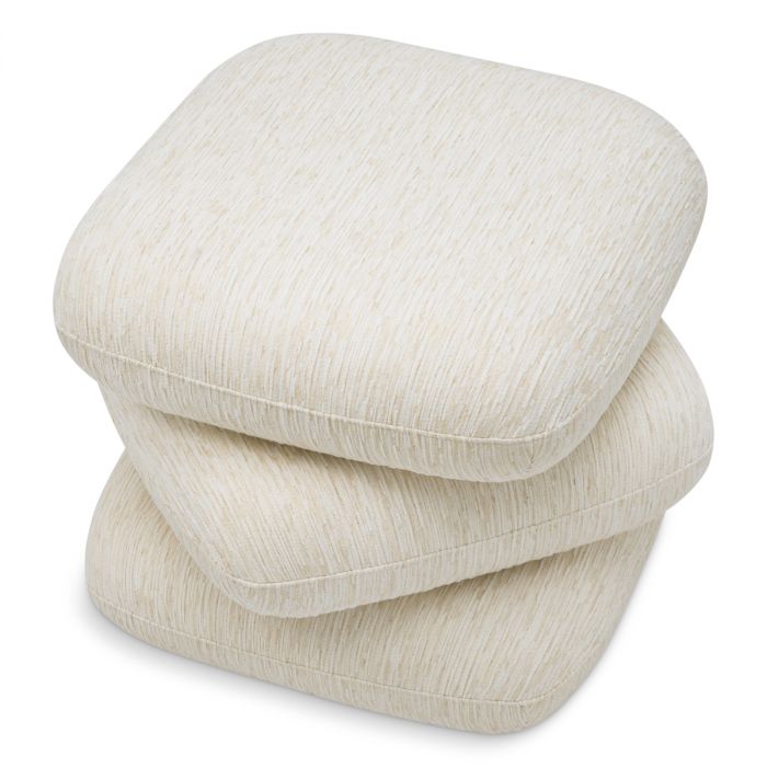Stool Greenwich Pelton jacquard off-white