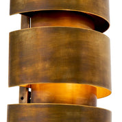 Wall Lamp Manetti L vintage brass finish