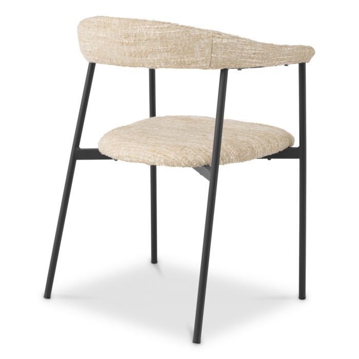 Silla de comedor Julio bouclé sonata crema juego de 2