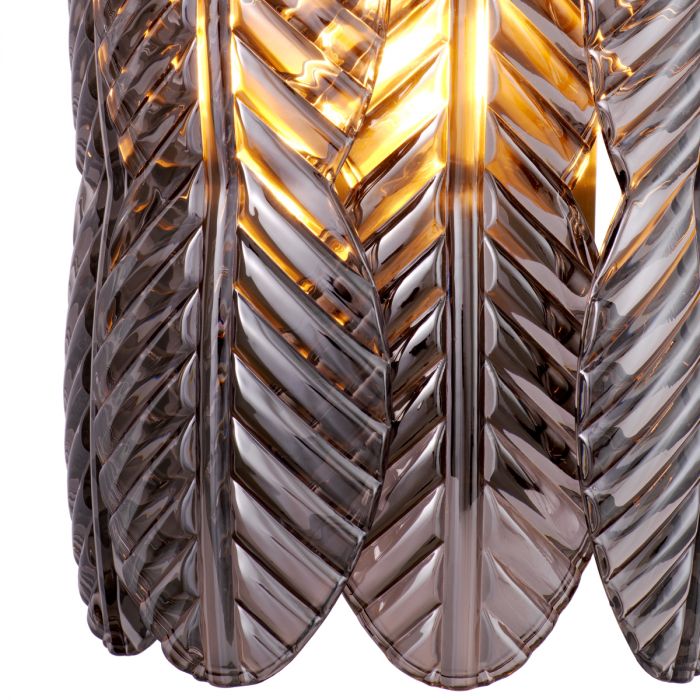 Lámpara de pared Sahure acabado latón cepillado