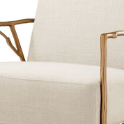 Silla Antico acabado oro panamá natural