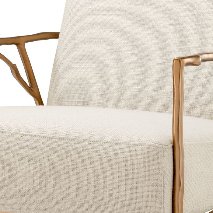 Silla Antico acabado oro panamá natural