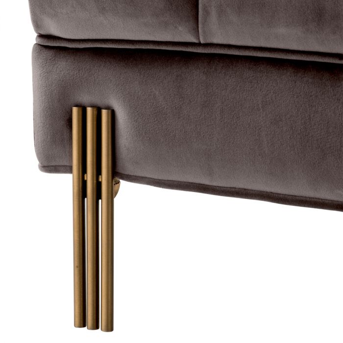 Stool Sienna savona grey velvet
