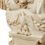 Bust of Julius Caesar marble antique look