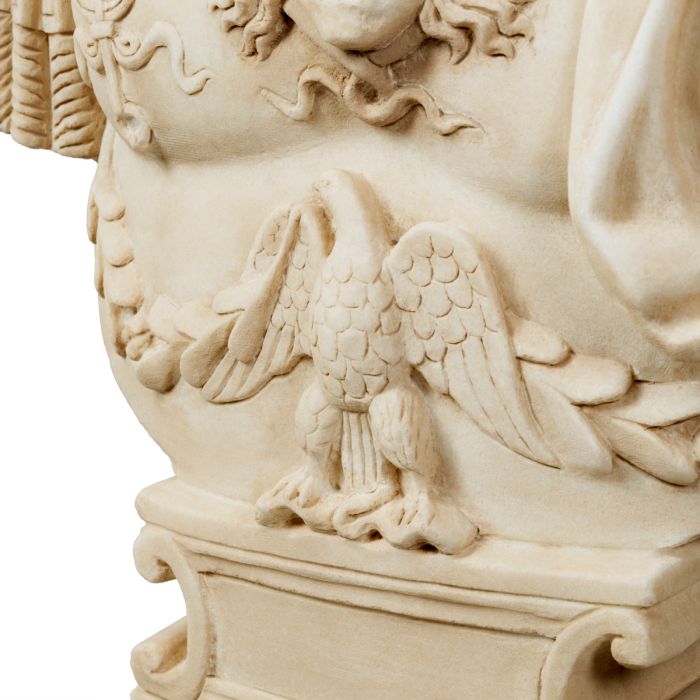 Bust of Julius Caesar marble antique look