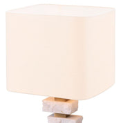 Table Lamp Amber L rough marble incl shade