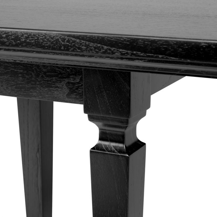 Dining table Americana black finish