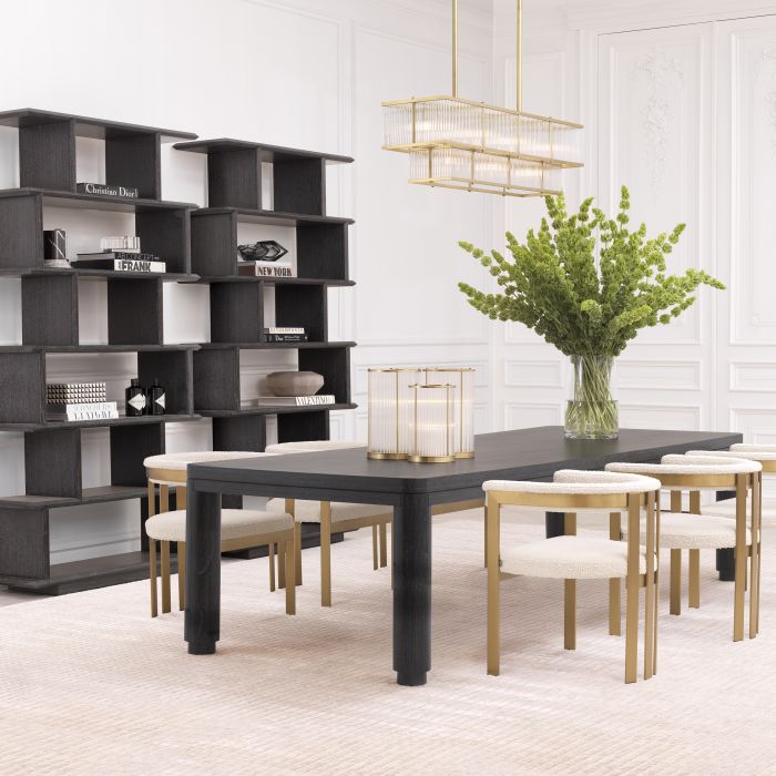 Chandelier Le Marais antique brass finish