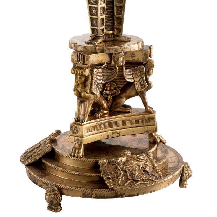 Candle Holder Decaix vintage brass finish