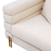 Silla York bouclé crema