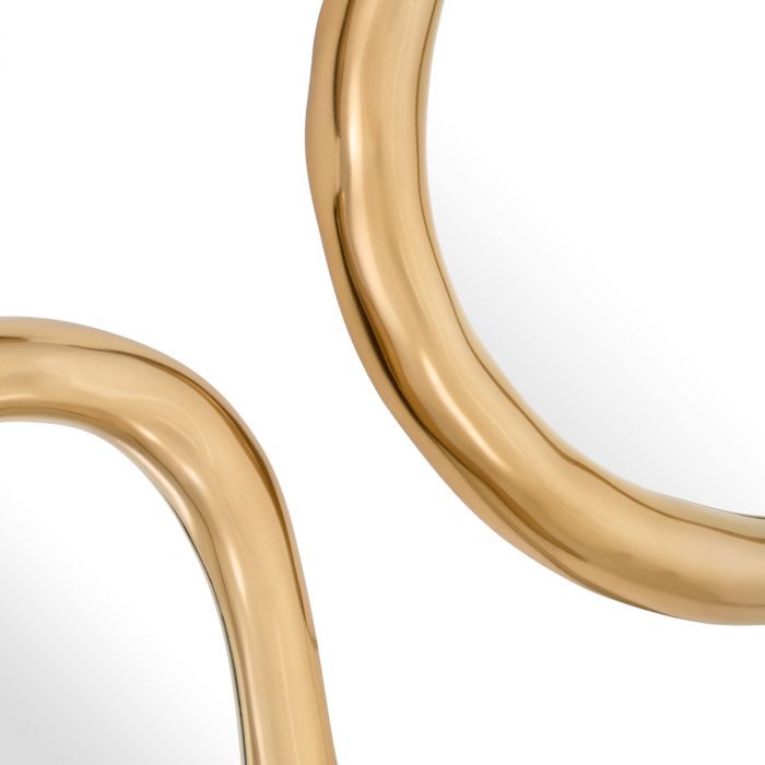 Mirror Viterbo gold finish set of 3