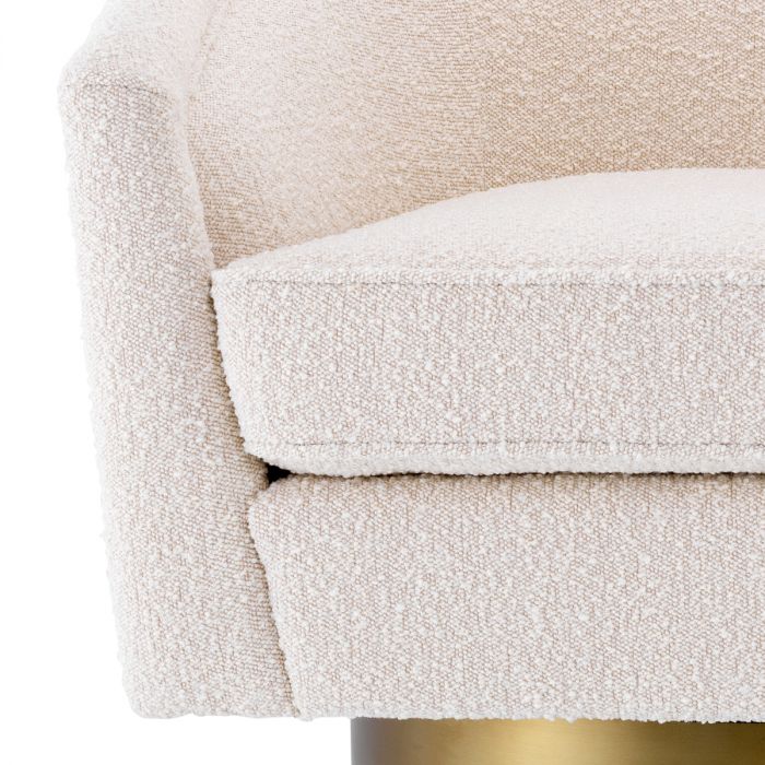 Swivel Chair Catene bouclé cream