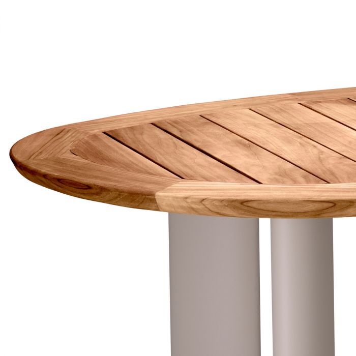 Outdoor Dining Table Free Form natural teak
