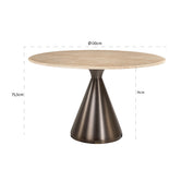 Dining table Montgommery beige 130Ø